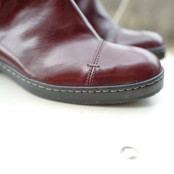 Burgundy Ankle Boots for Women - Picture 12 of 15